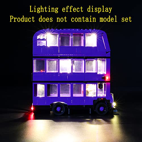 GEAMENT Kit de Luces LED Compatible con Lego Harry Potter Autobús Noctámbulo (The Knight Bus) - Conjunto de luz para Harry Potter 75957 (Juego Lego no Incluido)