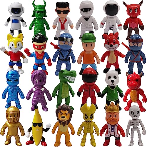 Gensly Stumble Guys - Juego de 24 Figuras Stumble Guys Minifiguras Stumble Guys Regalos para Fans