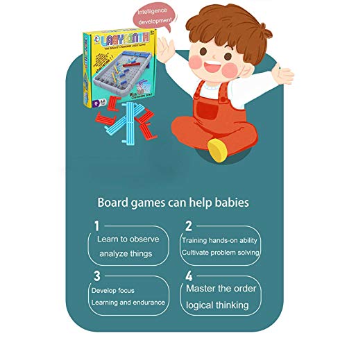 Gravity Ma-ze Falling Mar-ble Run Lo-gic Game Complete Toy，Math Boys and Girls Age 5 and Up-A Fun, Pre-Algebra Game for Young Learners