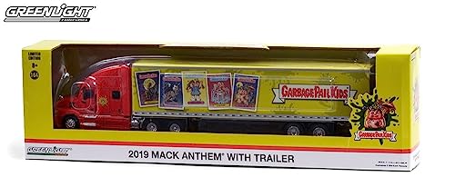 Greenlight 30262 2019 Mack Anthem 18 Wheeler Tractor-Trailer - Cubo de basura Niños Express Delivery (Hobby Exclusive) Escala 1:64