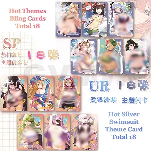 GVMW Senpai Goddess Haven Hidden Serie 2 Serie 3 Card Anime Secundario Card Booster Tarjeta Waifu de la Historia de la Diosa Tarjeta TCG CCG Caja de Refuerzo (Goddess 3 Series)