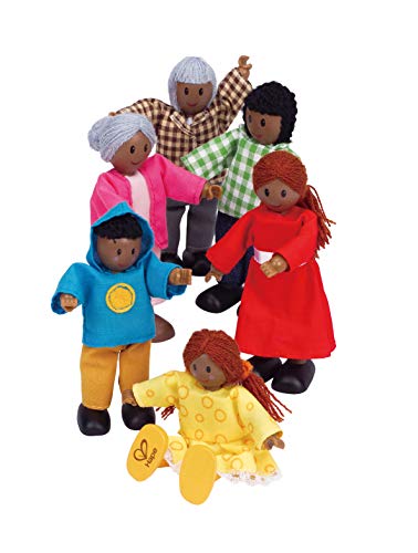 Hape E3501 Happy Family - African American - Wooden Dolls House Accessories