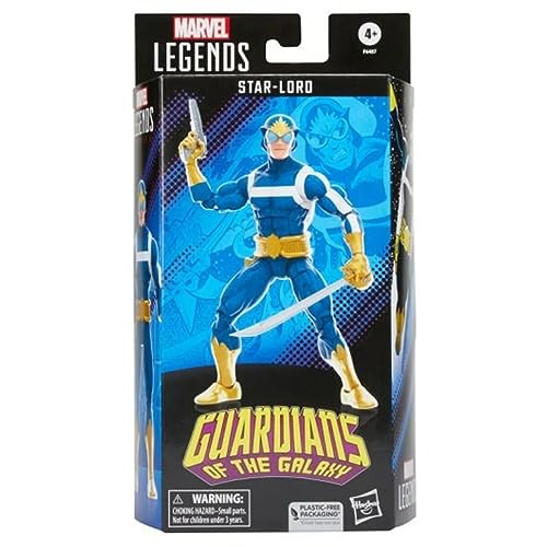 Hasbro Figura Star-Lord Guardianes de la Galaxia Marvel Legends Articulada 15 cms