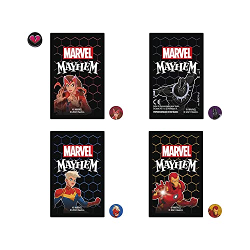 Hasbro Juego de Cartas Marvel Mayhem, Multicolor, para 8 años (lenguaje - Pulido)