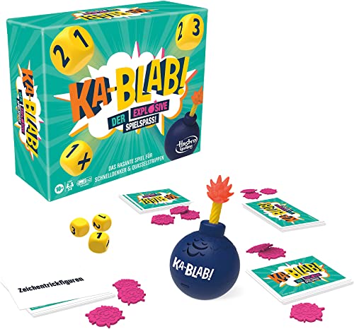 Hasbro- Ka-Blab familias, Adolescentes y niños a Partir de 10 años, Noches de Juego para 2 – 6 Jugadores, individual, Multicolor (F2562100)