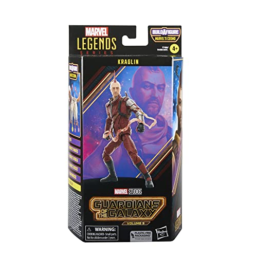 Hasbro - Marvel Legends Series - Kraglin - Figura de Guardianes de la Galaxia Vol. 3 de 15 cm