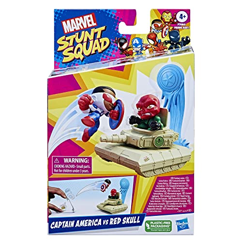 Hasbro Marvel Stunt Squad Héroes contra villanos: Capitán América vs Cráneo Rojo
