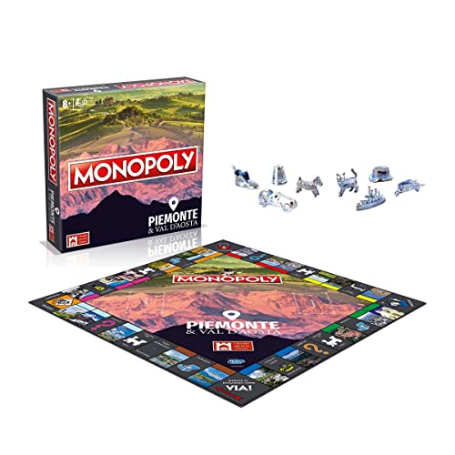 Hasbro, Monopoly, Los pueblos de Italia Piamonte y Val D'aosta, juego de mesa
