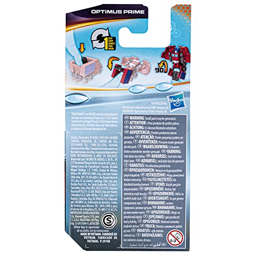 Hasbro - Transformers EarthSpark, Figura Tacticon Optimus Prime de 6 cm, Juguete Robot para niños, a Partir de 6 años, Multicolor (Hasbro F6709)