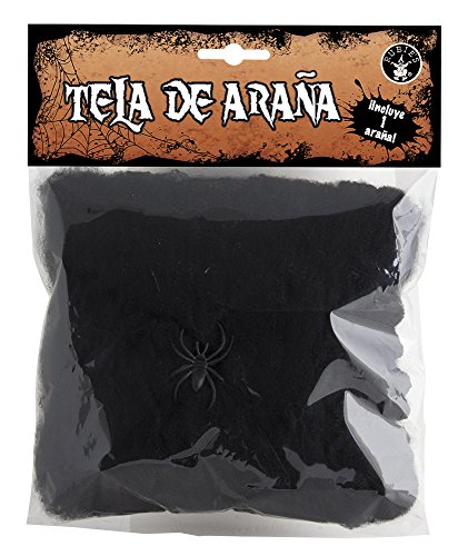 Haunted House - Mini telaraña, color negro (Rubie's Spain S4322)