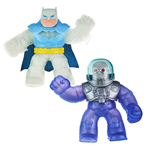 Heroes of Goo Jit Zu DC Versus Pack – 2 Figuras elásticas Flexibles con el Batman súper elástico en Armadura ártica contra el súper Flexible Mr Freeze 41393