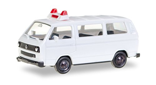 Herpa Miniaturmodelle GmbH-Autobús Herpa 012966 MiniKit VW T3 Bus, sin Imprimir, vehículo, Blanco