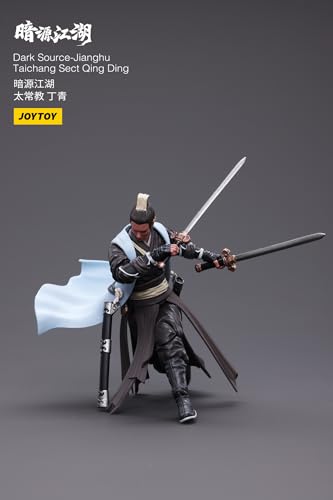 HiPlay JoyToy - Juego completo de figuras de acción de ciencia ficción a escala 1/18, serie de batalla de fuente oscura para las estrellas, guerreros antiguos chinos JIANGHU Taichang Sect Qing Ding