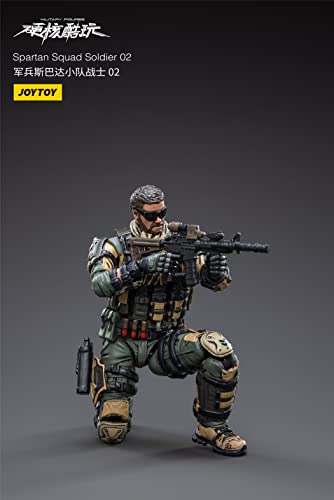 HiPlay JoyToy - Juego completo de figuras de acción de ciencia ficción a escala 1/18, serie militar, figura de acción de la fuerza del ejército (Spartan Squad Soldier 02)