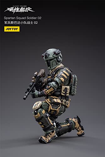 HiPlay JoyToy - Juego completo de figuras de acción de ciencia ficción a escala 1/18, serie militar, figura de acción de la fuerza del ejército (Spartan Squad Soldier 02)