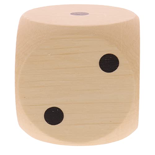 HOFMEISTER® - 2 dados de madera con números oculares (4 cm, 4 x 4 cm)