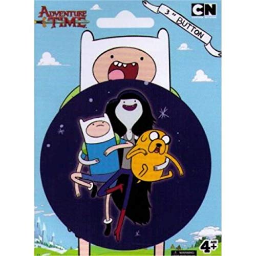 Hot Properties Adventure Time Marceline, with Jake & Finn 3" Botón