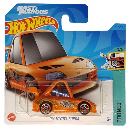 Hot Wheels - ´94 Toyota Supra - Tooned 3/5 - HKG62 - Short Card - Fast & Furious - Mattel 2023