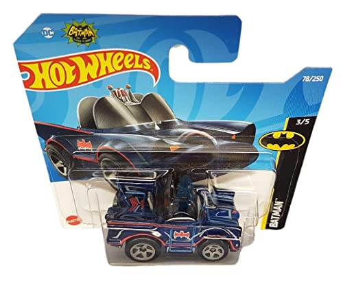 Hot Wheels - Classic TV Series Batmobile - Batman 3/5 - HCW60 - Short Card - Tooned Version - DC - Mattel 2022