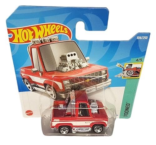 Hot Wheels - Toone´d ´83 Chevy Silverado - Tooned 4/5 - HCX11 - Short Card - Red - GM - Mattel 2022