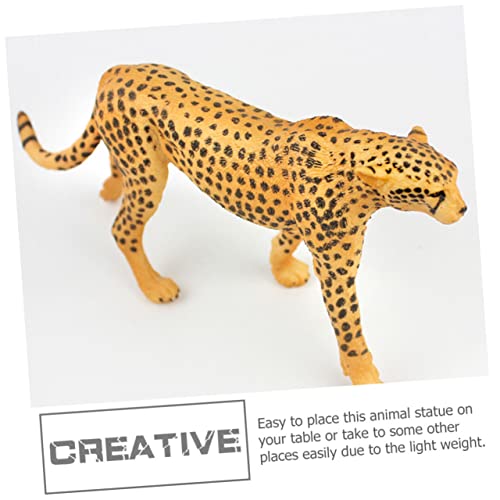 ibasenice 3 Piezas Leopardo De Simulación Escultura Modelo De Animales Realistas Tirano Saurio Rex Figuras De Animales De La Selva Modelos De Adorno Salvaje Decoraciones Niño El Plastico