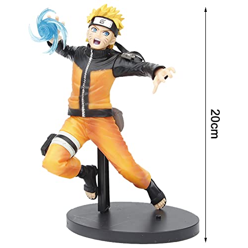 IFHDO Ninj Figura, 20 cm Figura de Acción N-aruto Figura de Anime Naruto de Modelo de Personaje de PVC Anime Estatua Juguete de Regalo para Decoración, para Niños, Adultos, Fanáticos del Anim