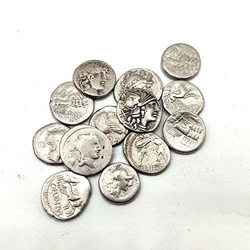 IMPACTO COLECCIONABLES Autenticas Monedas de la Antigüedad - 1 Denario de Plata de la República Romana 509-27 BC. Certificado de Autenticidad