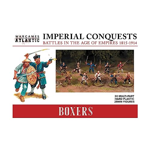 Imperial Conquests - Boxeadores chinos - 30 figuras de plástico duro multiparte (POLIESTIREA DE ALTO IMPRESIVO) de 28 mm