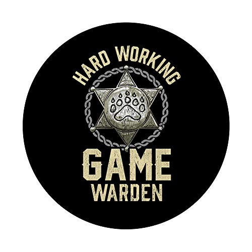 Insignia de Game Warden Fish Wildlife Game Warden PopSockets PopGrip Intercambiable