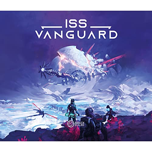 ISS Vanguard Juego de mesa,Juego de aventura de ciencia ficción,Juego de estrategia cooperativa,Tiempo de juego promedio de 90-120 minutos,Fabricado por Awaken Realms