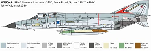 Italeri -2818 RF-4E Phantom II, Escala 1:48, Model Kit, Modelo de Plástico para Montar, Modelismo, IT2818
