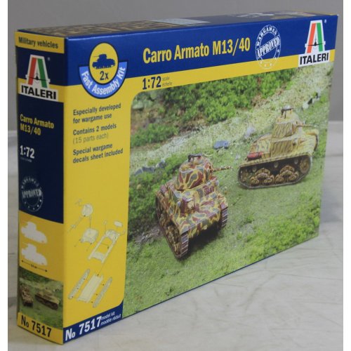 Italeri 7517S 2 x Carro Armato M13/40-2 Tanques en Miniatura (Escala 1:72)