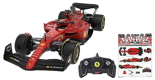 JAMARA Ferrari F1-75 1:18 2,4 GHz - 2,4 GHz para multijugador, Licencia Oficial, Pintura Fiel al Coche RC