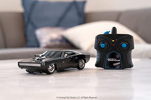 Jazwares- The Fast and The Furious RC Dom's 1970 Dodge Charger, 97044, Escala 1/24