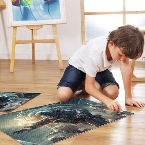 Jigsaw Puzzle for Adults 1000 Pieces Alien War Wooden Jigsaw Puzzle Educational Games 50 x 75 cm