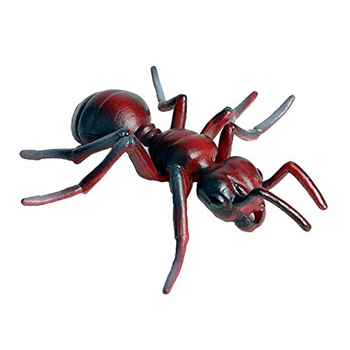 JOKFEICE Figuras de animales realistas de hormigas rojas, juguete de insectos, proyecto científico, decoración de pasteles, juguetes educativos tempranos cumpleaños para niños pequeños de 3, 4 y 5
