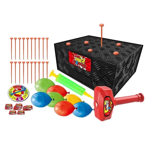 Juego Balloon Whack, juego de caja de globos para niños, juegos de mesa de escritorio con globos complicados para fiesta de cumpleaños de Navidad