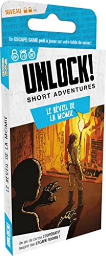 Juego de 2 shorts Adventures Unlock en francés + 1 abrebotellas Blumie (despertador de la momia + secretos del pulpo)
