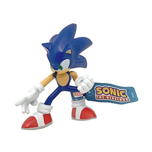 Juego de 4 modelos Sonic The Hedgehog Black Doom Knuckles Tails 8 cm personajes dibujos animados juego decoración pastel cumpleaños + llavero Sonic