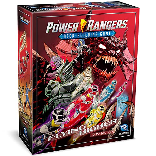 Juego de construcción de mazos Power Rangers: expansión Flying Higher - Nuevas formas de jugar y ganar, nuevos personajes jugables, estudios de juego Renegade, a partir de 14 años, 1-4 jugadores,
