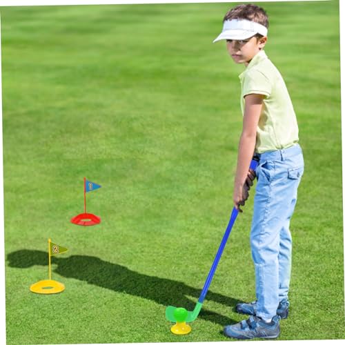 Juego De Golf Para Niños Pequeños Juego De Golf De Plástico Para Jardín Para Niños Juego De Golf De Juguete Deportivo Con 4 Palos De Golf Coloridos 6 Pelotas 2 Hoyos De Práctica Juegos De Golf En Inte