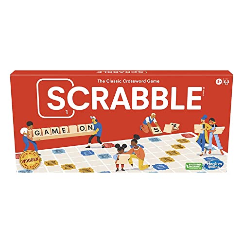 Juego de mesa Scrabble, juego de palabras clásico para niños de 8 años en adelante, divertido juego familiar para 2 a 4 jugadores, el clásico juego de crucigramas