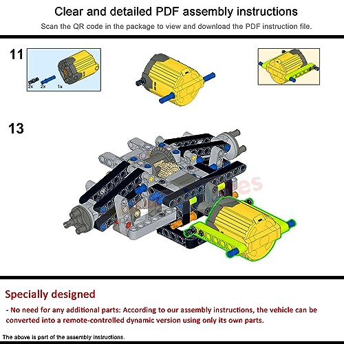 Juego de motores de tecnología Power para Lego 42156 Peugeot 9X8 24H Le Mans Hybrid Hypercar (no incluye modelo)