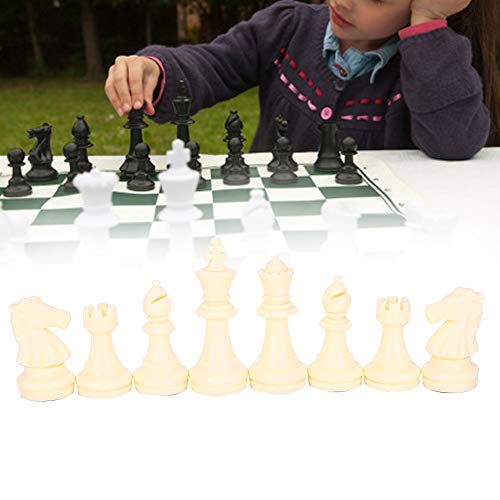 Juego de Piezas de ajedrez, Juego de ajedrez Internacional de plástico Juego Completo de Piezas de ajedrez(64 mm) Chess, Leisure Sports Ajedrez Y Cartas, Deportes De Ocio