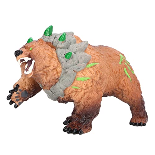 Juguete de oso de cueva, juguetes de oso de plástico realista Modelo de oso de cueva Plástico sólido Educación temprana Significado Figura de animal de oso realista para 3 por encima de Regalo de cump