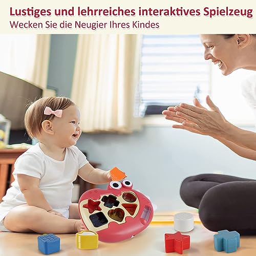 Juguete para bebé de 12 a 18 meses, juego de ajuste de forma para niños, juguete musical con sonido y luz, juguete educativo para bebés, regalo para niñas y niños