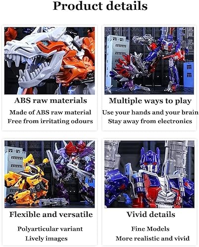 Juguetes Transformers Optimus Prime, Sky Warrior, Wire Rope Warrior, Bumblebee, Juguete de transformación Hecho a Mano, Modelo de Robot para Adultos y niños, Regalos para Chicos