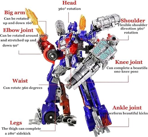 Juguetes Transformers Optimus Prime, Sky Warrior, Wire Rope Warrior, Bumblebee, Juguete de transformación Hecho a Mano, Modelo de Robot para Adultos y niños, Regalos para Chicos
