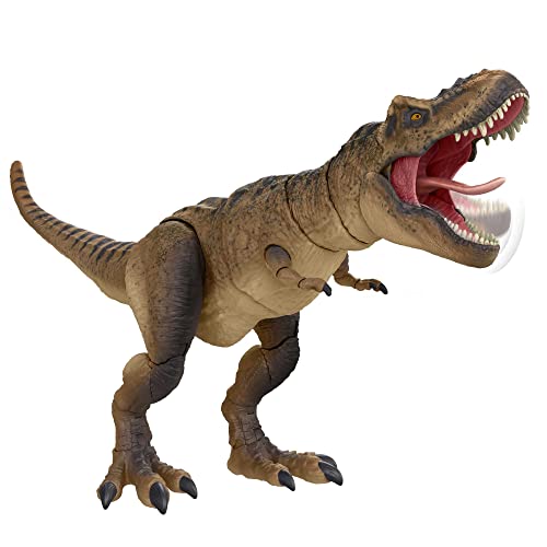 Jurassic World T-Rex Colección Hammond Figura de acción dinosaurio coleccionable articulado y con detalles, juguete +4 años (Mattel HFG66)