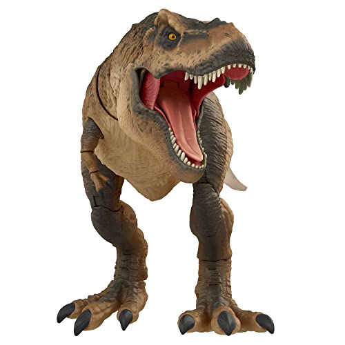 Jurassic World T-Rex Colección Hammond Figura de acción dinosaurio coleccionable articulado y con detalles, juguete +4 años (Mattel HFG66)